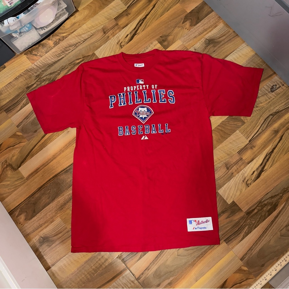 Majestic Red MLB Philadelphia Phillies T-Shirt